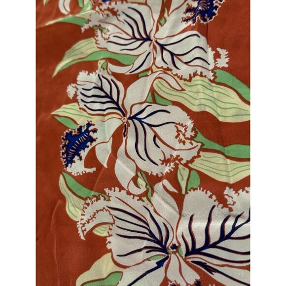 Avanti Original Silk Hawaiian‎ Shirt Size XL Floral Tropical Beach Travel Preppy - Picture 7 of 12